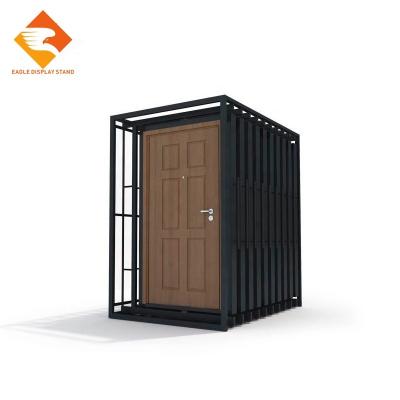 China Best Choice Easy Sliding Aluminum Alloy Wooden Door Display Rack Door Display Stand for sale