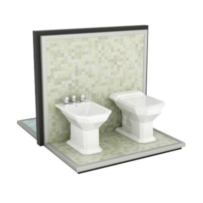 China Best Toilet Display Rack / Eco - Friendly / Durable Toilet Selling Display Stand for sale