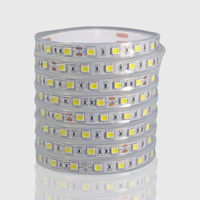 China 12v residential IP 65 BLUE SMD5050 60leds/m led strip for outdoor use for sale