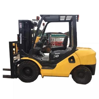 China High efficiency 2019 years used forklift battery start 3.0 ton Japan forklift fd30t-17 FD30 KOMATSU diesel forklifts for sale