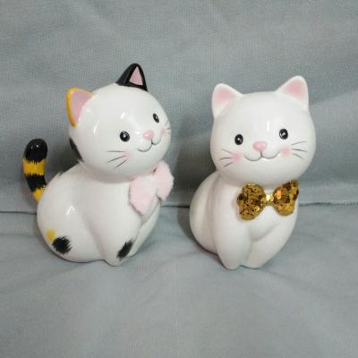 China Wholesale Promotional Gift Cartoon Ceramic Cute Coin Piggy Banks For Kids for sale