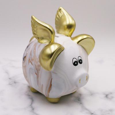 China Eco-Friendly Kids Ceramic Piggy Bank Cute Piggy Banks for sale