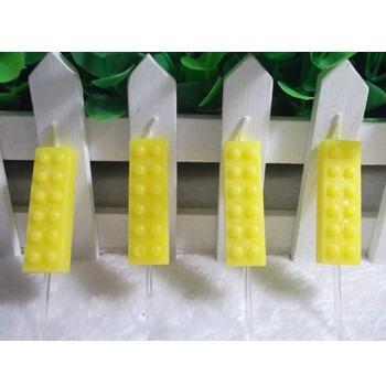 China High Quality No Smoking And No Stick Happy Birthday Drip Yellow Colorful Candle / Creative Candle / Unique Party Candle for sale