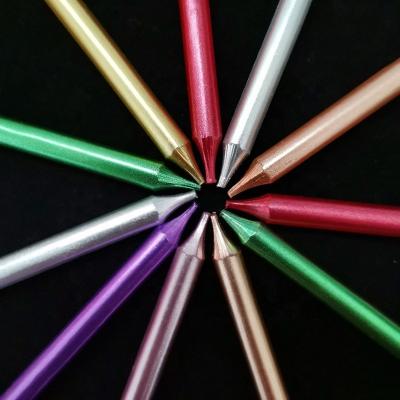 China No Smoke Hot Selling Metallic Colorful Stick Shape Birthday Cake Topper Decorative Candles For Parties for sale