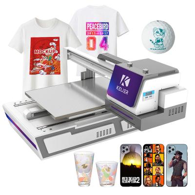 China Garment stores new best chenchu ​​2022 A1 flatbed UV printer size 6090 with XP600 printheads 15cm printing size UV ​​printer for sale