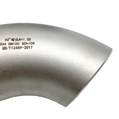 China 304 Rollingsand 90 Degree Elbow Asme Stainless Steel Seamless Fit b16.9 for sale