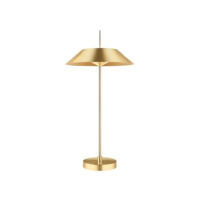 China Modern Northern Europe Style Iron Bedroom Lamp With Shade Gold Table Lamp for sale