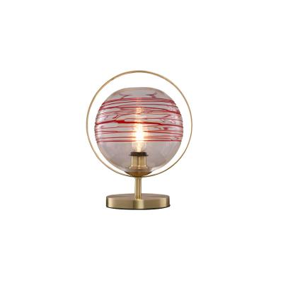 China 2022 Trend 2022 Trend Restaurant Bar Style European Modern Indoor Luxury Globe Glass Bronze Table Lamps for sale