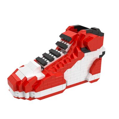 China Hot selling construction toy sneaker 3d basketball shoe chicago building block aj for sale