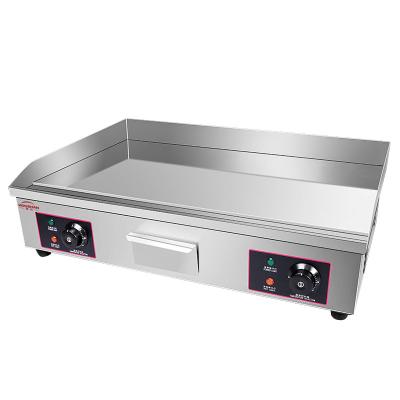 China To Fry Steak Double Countertop Flat Electric Teppanyaki Griddle / BBQ Controls For Steak-Frying for sale