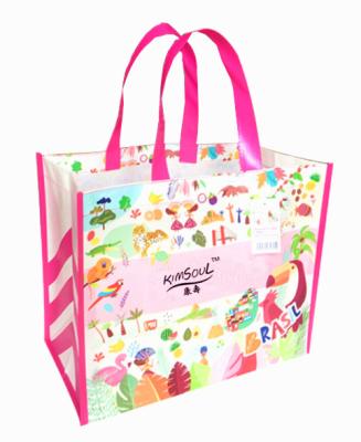 China Customized shopping bag by kimsoul biodegradable with logo print for reusable shopping bags and bag packaging eco friendly fashion for sale