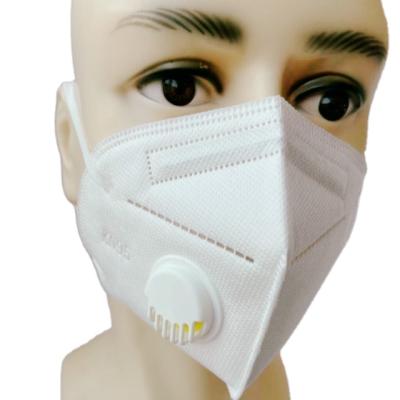 China 67%PP+33%melt-blown fabric Kimsoul KN95 white with valve disposable face mask for custom supported, 3D face mask and 3D face mask disposable faca for sale