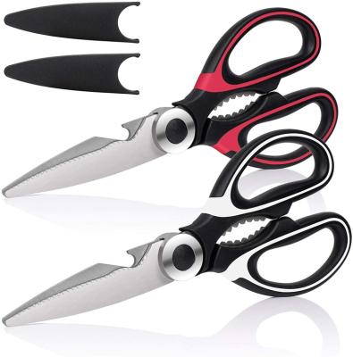 China Kitchen Cutting Foods Multi Purpose Kitchen Shears Non Slip Sharp Stainless Steel Kitchen Scissors for sale