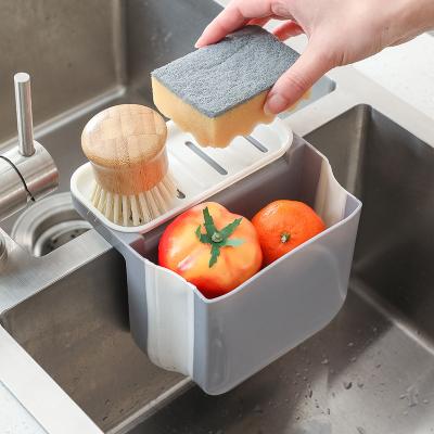 China 2021 New Popularity Hot Selling Products Double Layer Kitchen Sink Washing Cleaning Drain Basket for sale