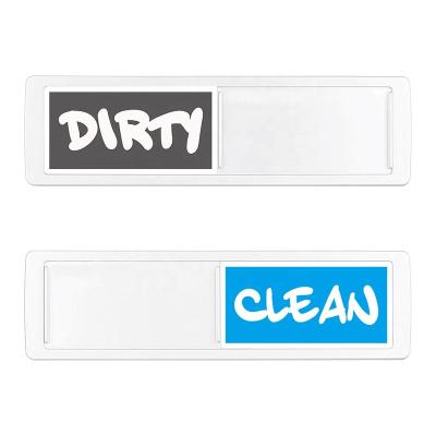 China New Shape Design Sliding Dishwasher Dirty Clean Magnet Sign Indicator, Super Strong Magnet With Adhesive Stickers for sale