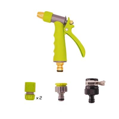 China Multi function Factory Garden Hose Nozzle with Tap Quick Connector Water Spray Gun Garden Hand Shower High Pressure Garden Hose Nozzle Sprayer for sale