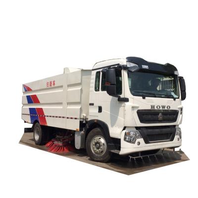 China Door Road Cleaning 10000L 12000L 16000L 18000L 20000L HOW0 Road Sweeper Garbage Truck for sale