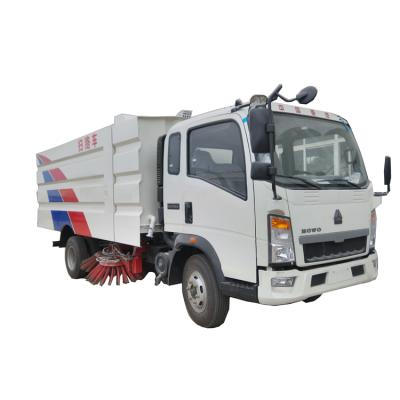 China Door Road Track Sweeper Truck Industrial Waste Compactor Road Sweeping Cleaning Machine With Big Horsepower for sale