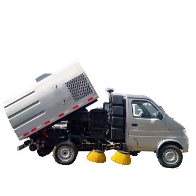 China Gate Road Cleaning China Factory Sell USD 5000 Mini 3000L 3T 5T ​​Small Track Wet Road Sweeper Truck for sale