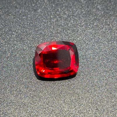 China Wholesale ZHF Red and Cut CAB created from Ruby Synthetic Loose Gemstones for sale