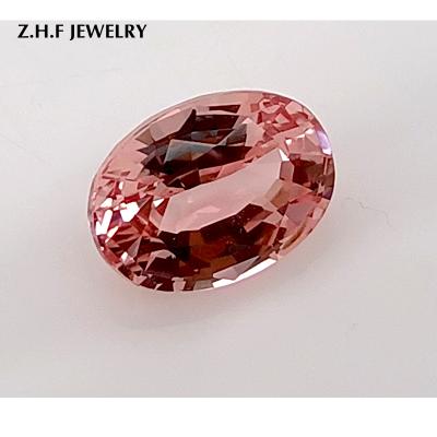 China Pink Sapphire Pulled Grown Sapphire Loose Gemstone Oval. 8*5.92MM 1.64CT for sale