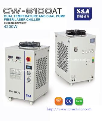 Cina Refrigeratore di acqua industriale per il laser CW-6100AT della fibra 500W in vendita