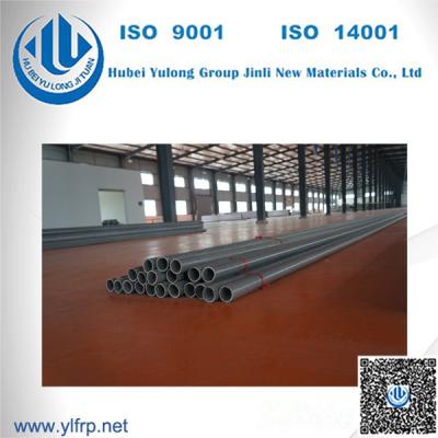 Chine Tuyauterie en plastique de tubes ronds de l'extrusion FRP pour la balustrade ou le système de clôture à vendre