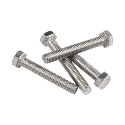 China In Oil Plant Stock SS A2 A4 Din931 Thread Hex Bolt Half And Partial Nut And Gasket for sale