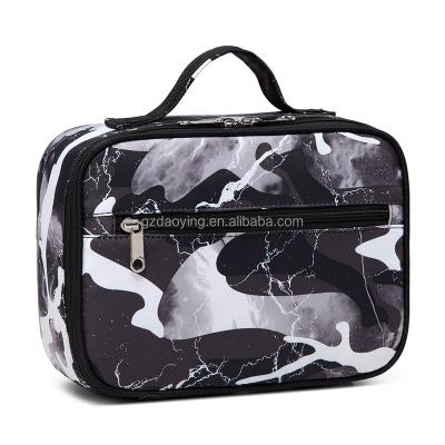 China Lunch bag Kids Camouflage Portable Lunch Cooler Bag Insulated l Lunch Box for Children with Handle Zipper Foldable Cooler Picnic Bag for sale