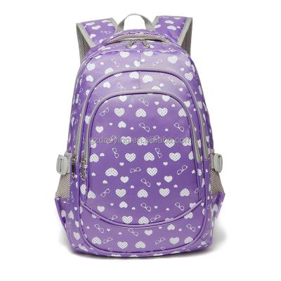 China Waterproof Fashion Student Schoolbag Mochilas Escolares Backpack Lightweight Waterproof Durable School Bag Bookbags for Children Girls for sale