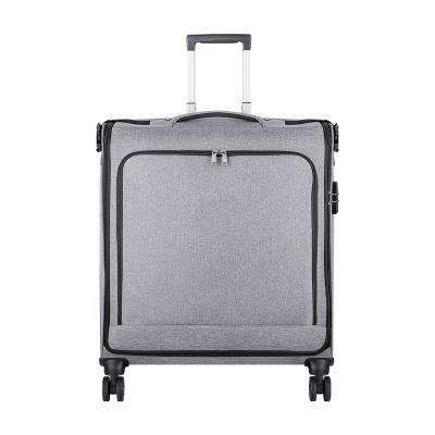 China Garment Suitcase Grey Rolling Garment Bag Spinner Wheels Garment Luggage Bag Separate Suit Compartment Men Women for Travel 26-Inch Suitcase Sets for sale