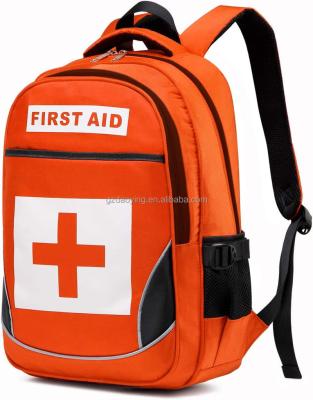 China Vintage First Aid Backpack Emergency Medical Bag Trauma Bag Waterproof for Traveling Trips Camping Hiking Childcare Empty EMT Bag Only for sale