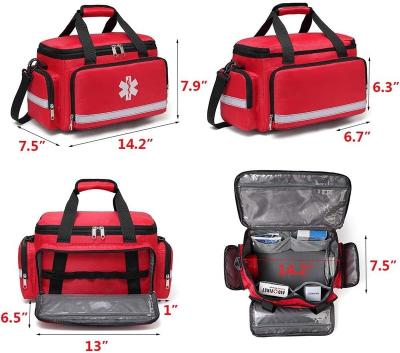 China NATIONAL First Aid medical trauma paramedic Jump Bag First Responder EMT EMS Nurse Medic Duffel Carry On Emergency Ambulance rucksack for sale