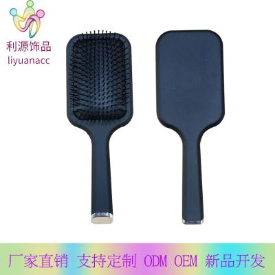 China Professional Bristle Cushion Customized Logo Straightening Hair Brush Paddle Cushion Detangling Rubber Finish Fancy Hair Brush for sale