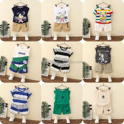 China Casual Boys Fashion Overall Short Sleeve Shorts Kids Summer Overall Beach Boys Plaid Short Set for sale