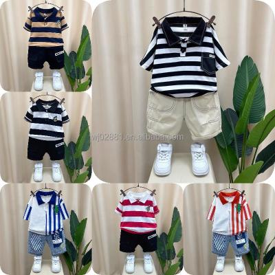 China New Pattern Spring / Summer Short Sleeve Children Wear Boys Casual Casual Set for sale