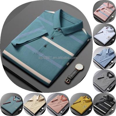 China Anti-Wrinkle Summer Fashion Design Brand Polyester Polo Shirt Short Sleeve Men Slim Fit Men's Golf Polo T-Shirt Shirt for sale