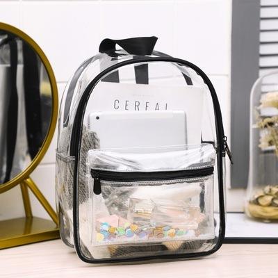 China Fashion Clear Anti-theft PVC Clear PVC Boys Girls Waterproof Bag A Dos Fills School Students Bags Laptop Backpacks for sale