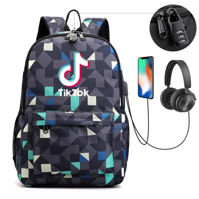 China Wholesale Anti-theft Fashion 3 Piece Tik Tok Backpack For Teenagers School Set Bag One School Tik Tok Bag Back Packs Teenagers Boys for sale