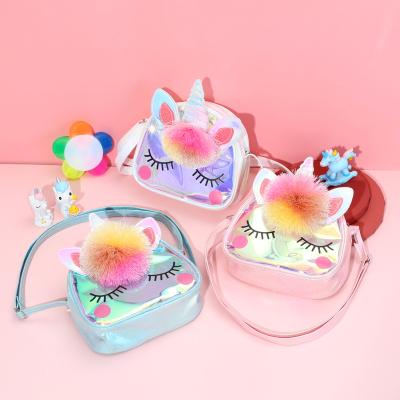 China Waterproof TPU Color Jelly Coin Purses Small Kids Bag Cross Inspired by New Arrival 2022 Unicorn Bags Student Girls Clear - Body for sale