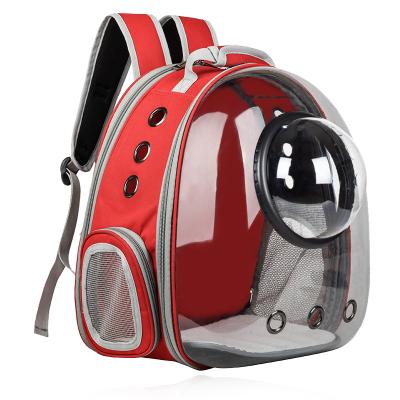 China New Breathable Transparent Multifunctional Folding Expandable Pet Backpack Portable Space Capsule Pet Bag Dog Bag for sale