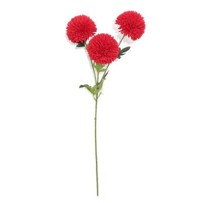 China Environmental Artificial Colorful Silk Stem Decoration Flower Artificial Dandelion Dandelion Flower for sale