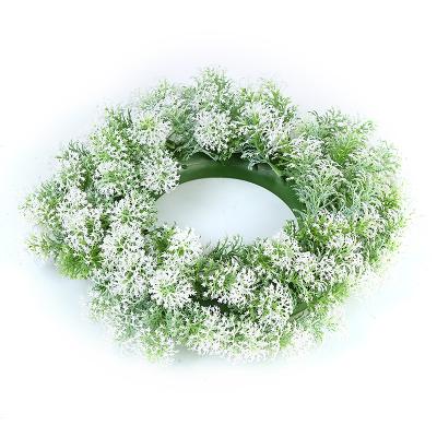 China Pure White Weeding Wall Plastic Garland Elegant Graceful Decorative Wreath Top Quality for sale