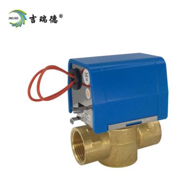 China DN15 DN20 DN25 2way 3 way valve fan-coil electric supply air water flow electric control valve for sale