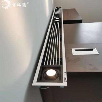 China Eautiful Design and Performance Ventilation Outlet Vent Grilles Adjustable Ventilation Ceiling Grills PVC Canopy Air Outlet Return with Light for sale