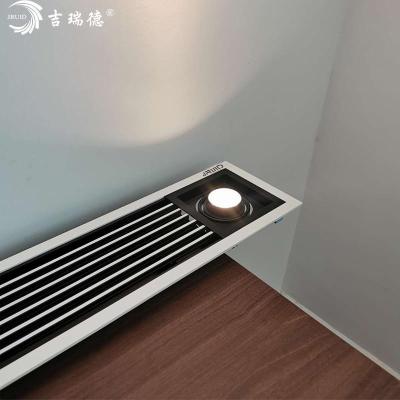 China Modern Factory Wholesale Blind Return Linear Air Outlet One HVAC Linear HVAC PVC Adjustable Return Air With Light for sale