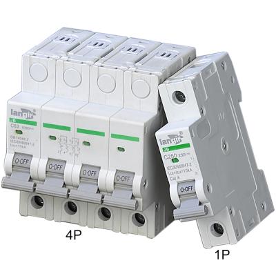 China 4 P MCB 1-63A 1000V Voltage Hot Protection Circuit-breaking For Wind And Solar DC System Miniature Circuit Breakers for sale