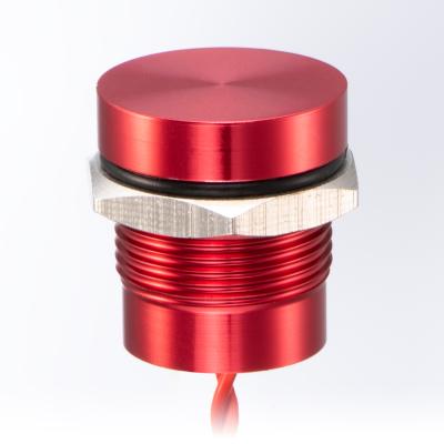 China Industrial Control 19mm Super Flat Head PS193P10YNT1 Piezo Power Switch Can Work Under Water IP68 for sale