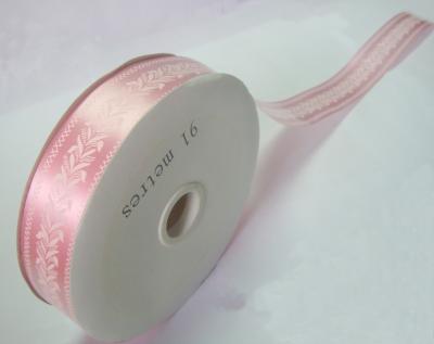 China Druckband-Rolle Promtional helle rosa für die Geschenk-Verpackung zu verkaufen