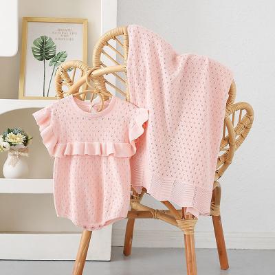 China Cute Clothes Most Popular Extra Soft Newborn Baby Wraps Baby Blankets and Jumpsuit Romper Gift Box Sets for sale